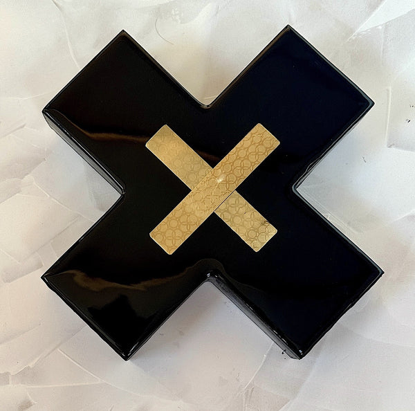 Kiss of Gold - mini no 2 (black and brass)